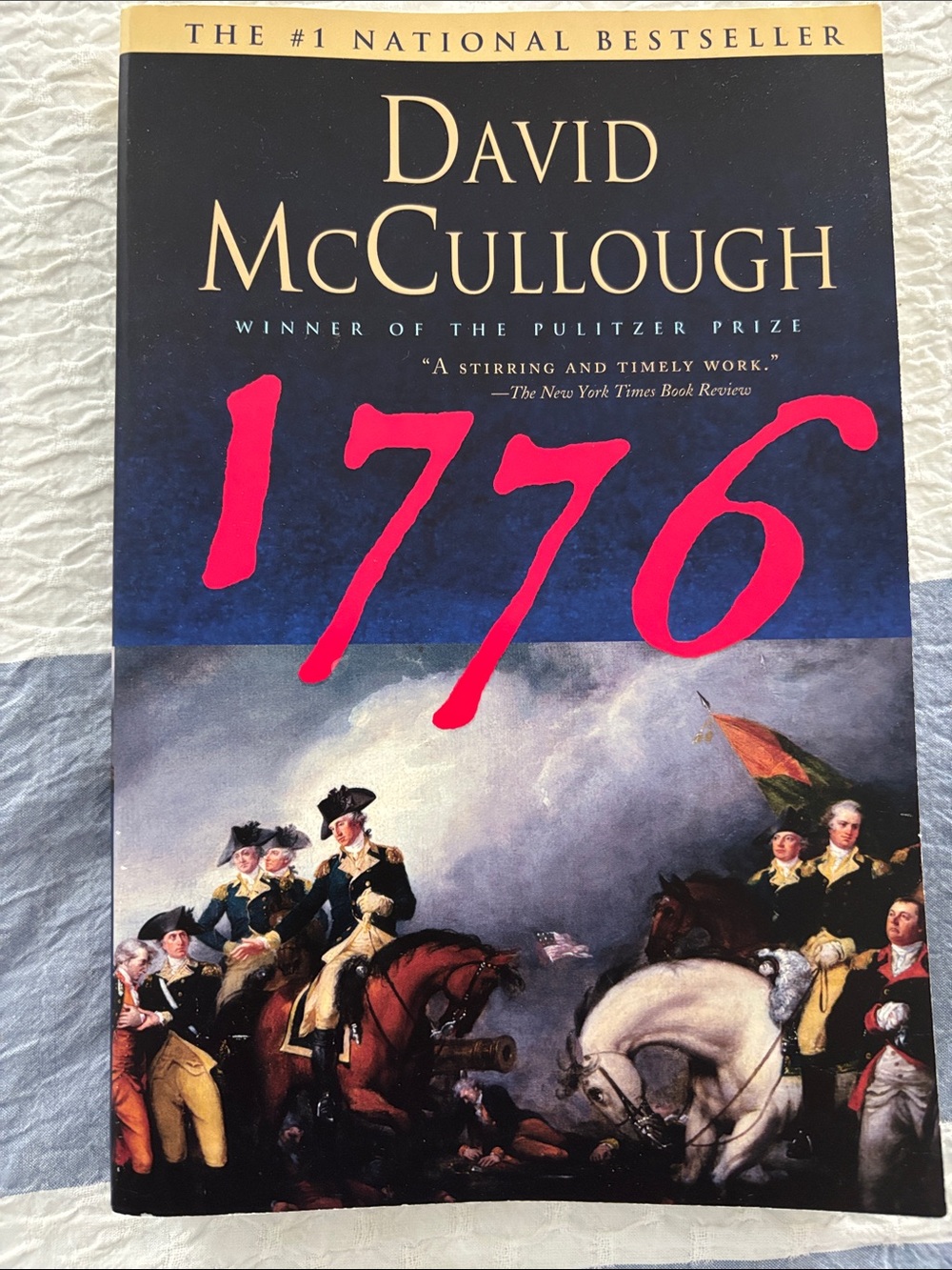 David McCullough 1776 Paperback Book - Black, Cream, Red Cover